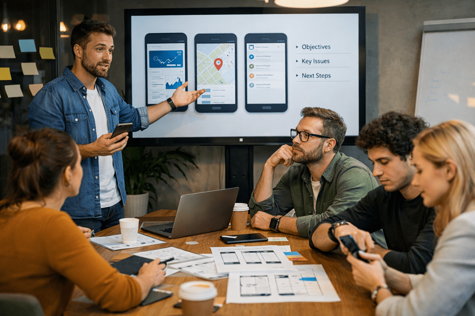 Como conduzir feedback e discussão de projetos mobile sem perder a turma para a dispersão?