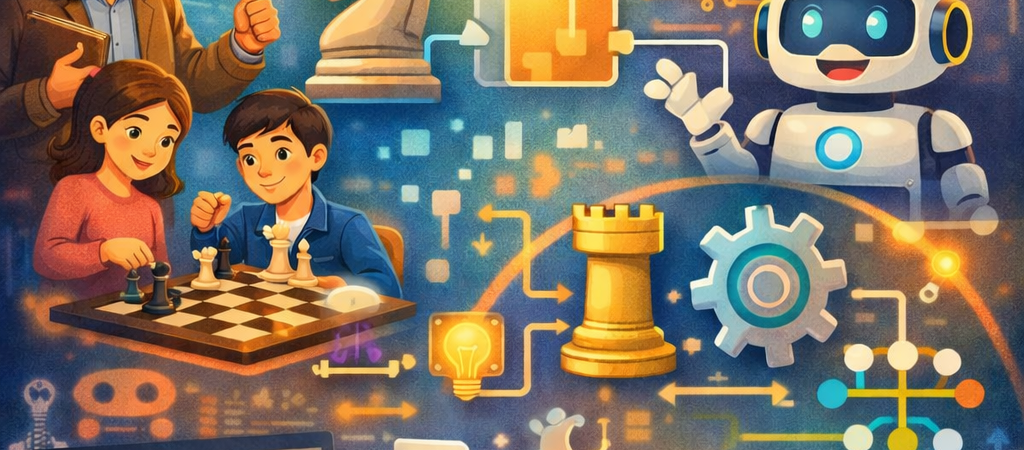 Xadrez Escolar e Pensamento Computacional: método prático para desenvolver raciocínio estratégico na escola