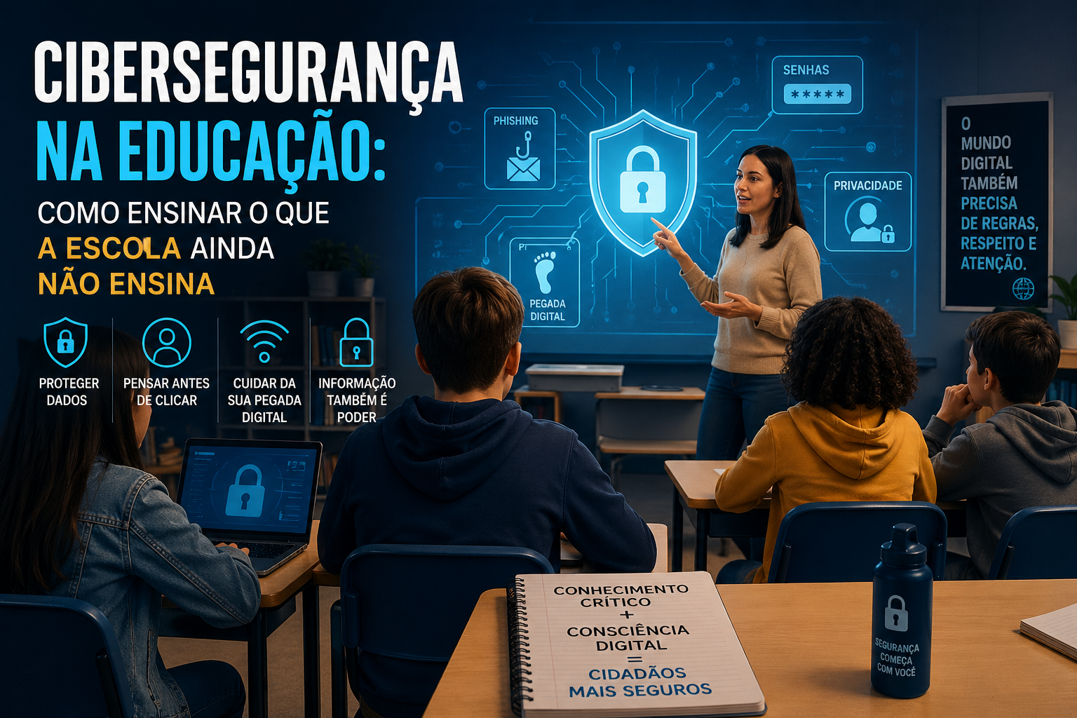 Cibersegurança na Educação: Como Ensinar o Que a Escola Ainda Não Ensina