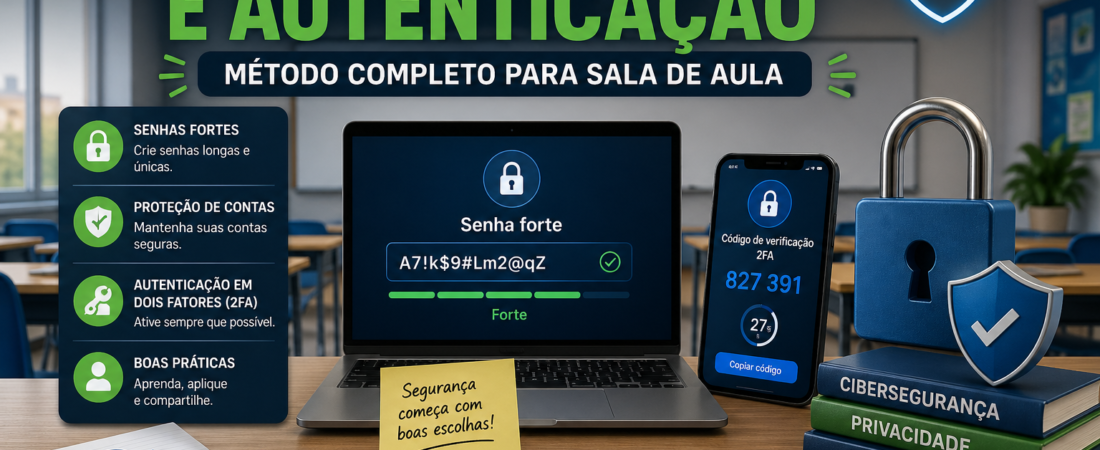 Segurança de Senhas e Autenticação: Método Completo para Sala de Aula