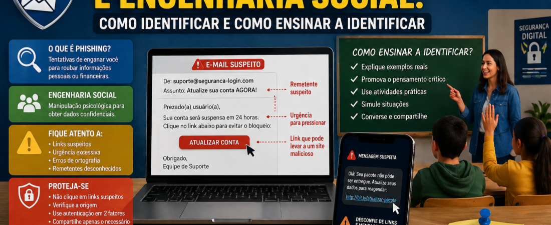 Phishing e Engenharia Social: Como Identificar e Como Ensinar a Identificar
