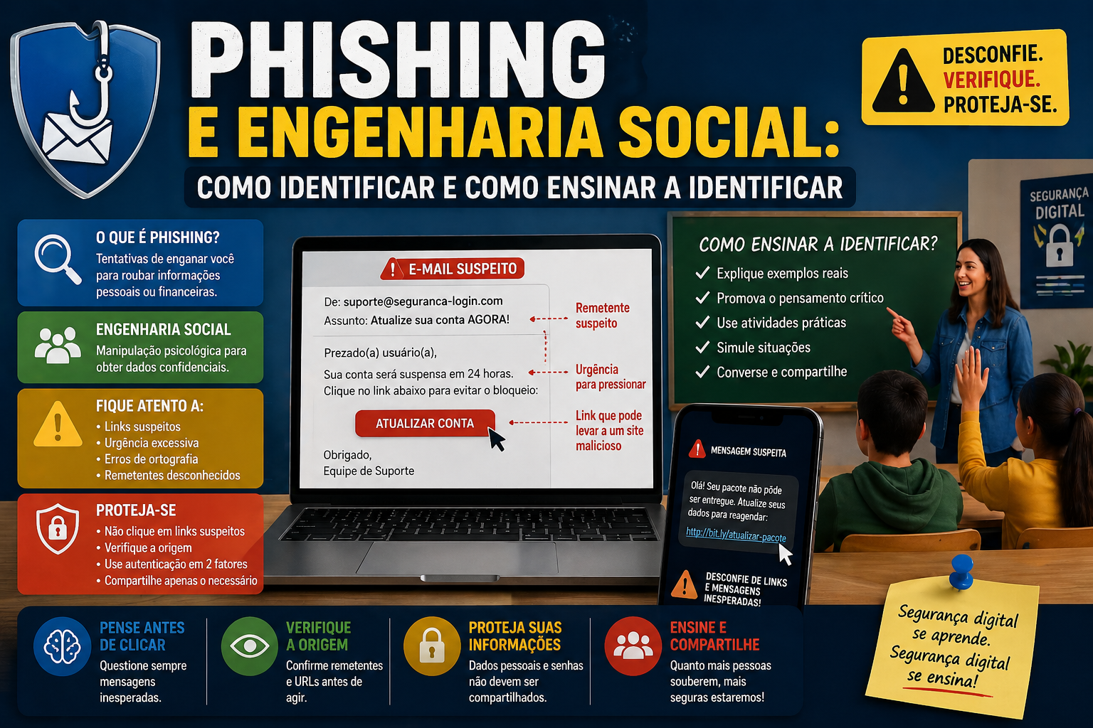Phishing e Engenharia Social: Como Identificar e Como Ensinar a Identificar