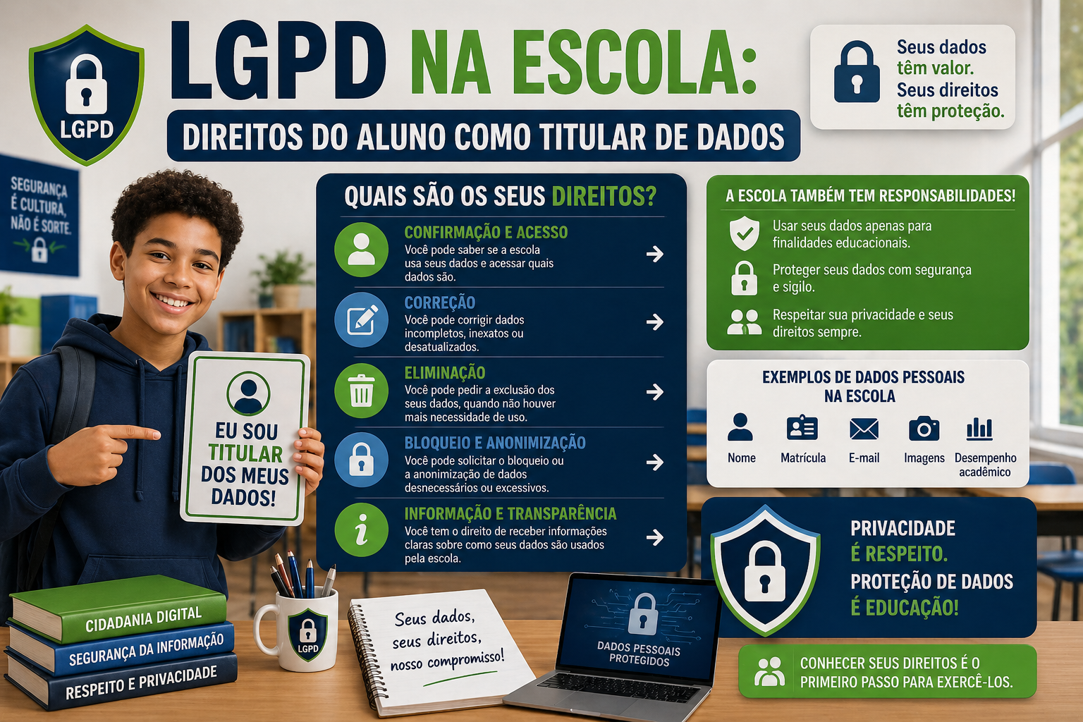 LGPD na Escola: Direitos do Aluno como Titular de Dados