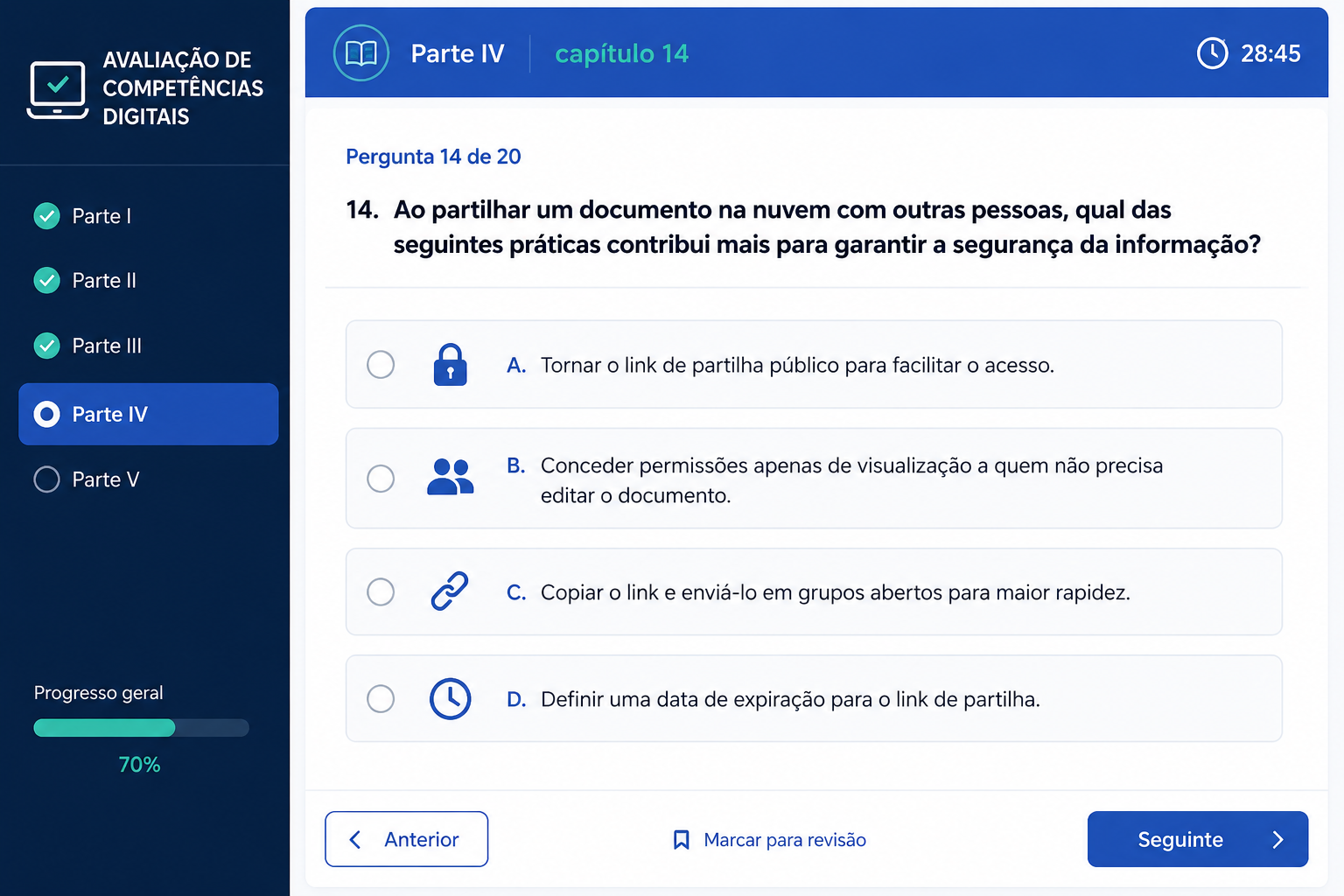 Avaliação de competências Digitais | Parte IV | capítulo 14