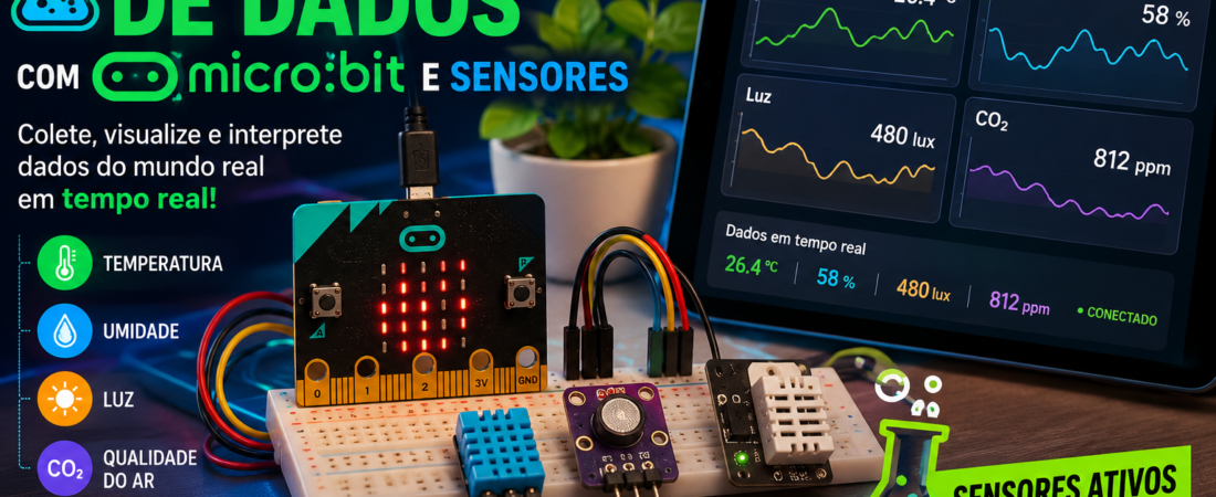 O Laboratório de Dados com micro:bit e Sensores | Coleta e Visualização em Tempo Real