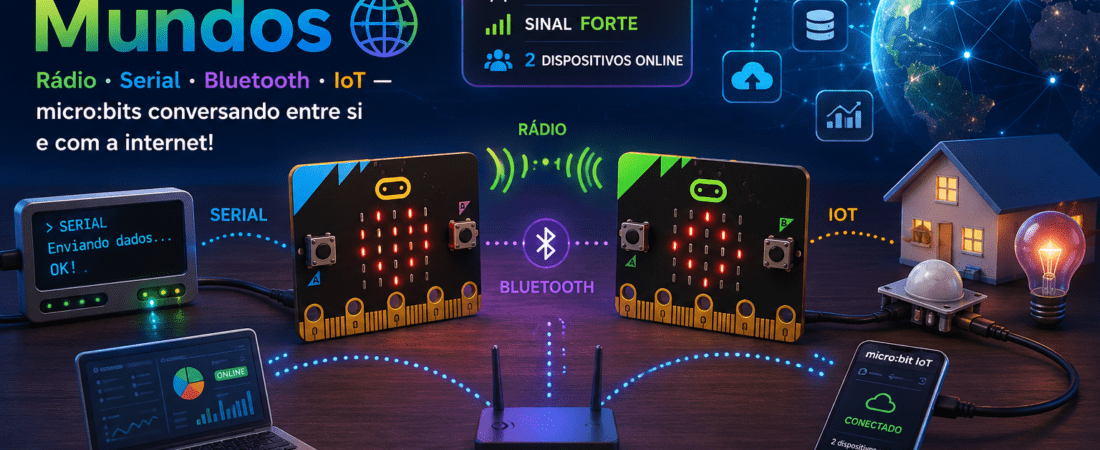 Micro:bit Comunicação e Redes: Rádio, Bluetooth, Serial e IoT na Prática