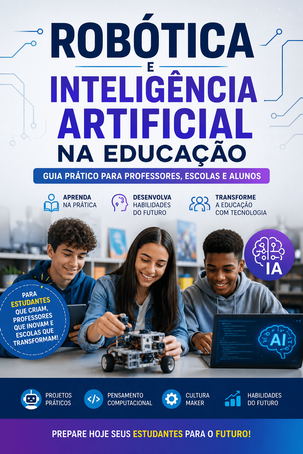 Robótica e Inteligência Artificial na Educação: Guia Prático para Professores, Escolas e Alunos
