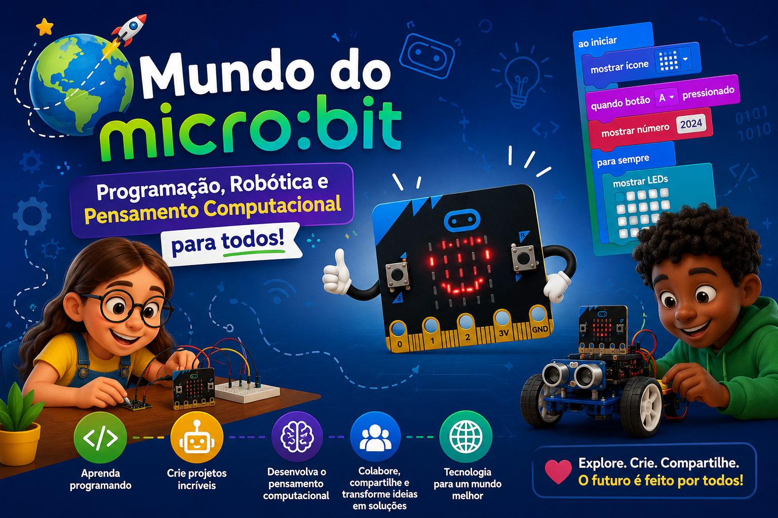 Mundo do micro:bit | Programação, Robótica e Pensamento Computacional para todos!