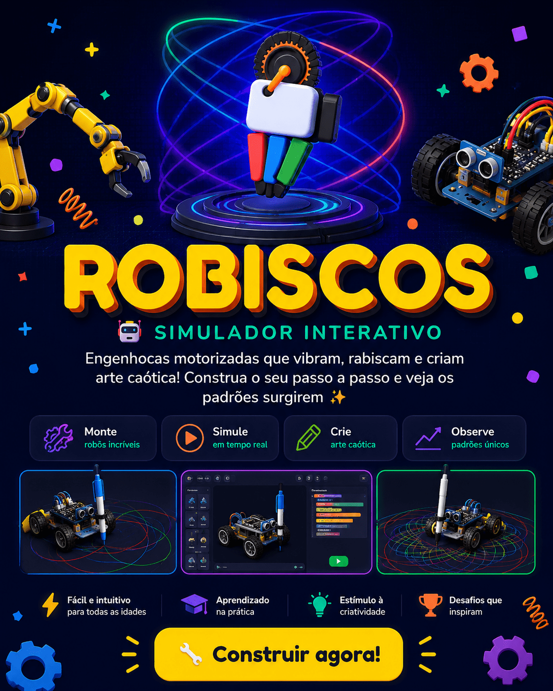 ROBISCOS: Simulador Interativo de Robótica Criativa para Crianças e Escolas