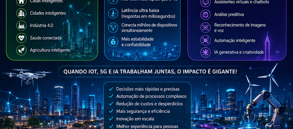Internet das Coisas (IoT), 5G e Inteligência Artificial: Como Essas Tecnologias Estão Transformando o Mundo