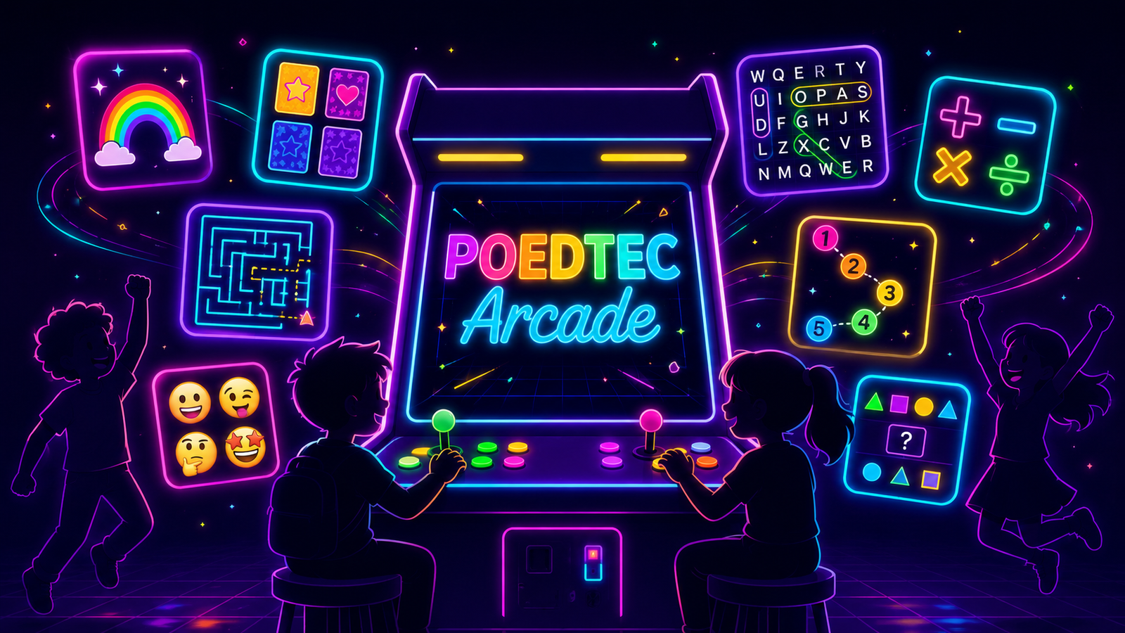POEDTEC Arcade: 20 Jogos Educativos de Matemática, Ciências e Geografia